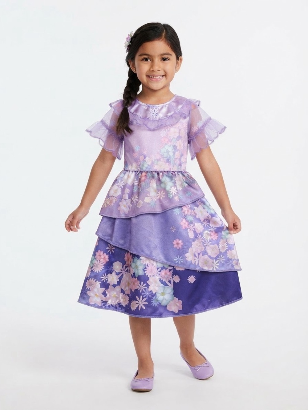 Disney Encanto Isabela Madrigal Fantasy Play Costume Dress size 4-6x